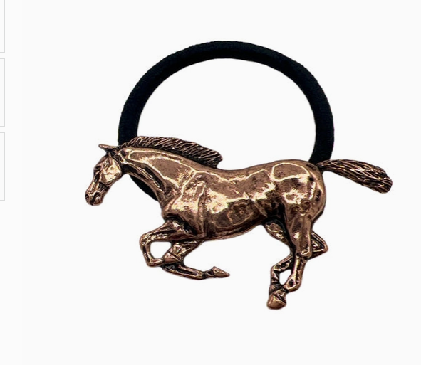 Etched Horse Fashion Hair Tie