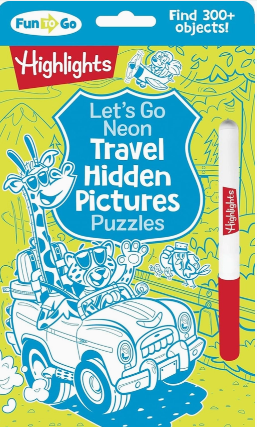 Let's Go Neon Travel Hidden Pictures Puzzles