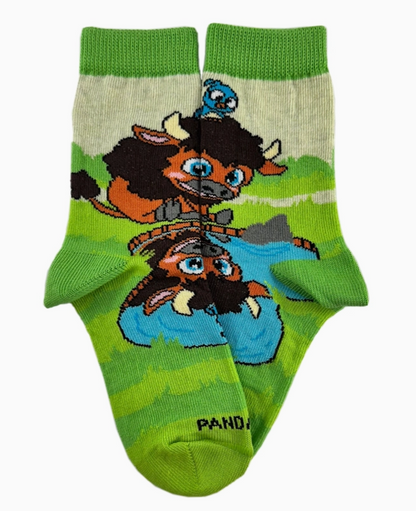Bison Reflection Socks from the Sock Panda