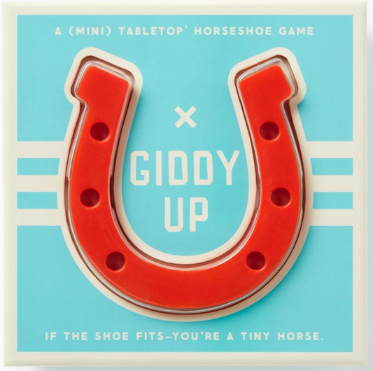 Brass Monkey Giddy Up Tabletop Horseshoes Game