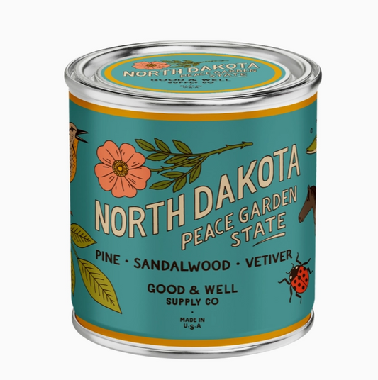 North Dakota State Soy Candle - 1/2 pint size