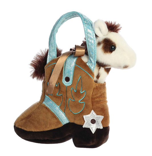 Aurora® - Fancy Pals™ - 7.75" Giddyup Boot™ Brown