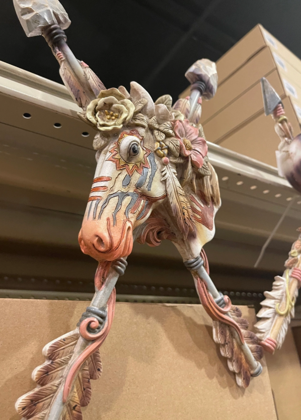 Cowskull & Horse Arrow Wall Decor