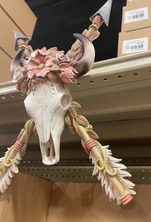 Cowskull & Horse Arrow Wall Decor