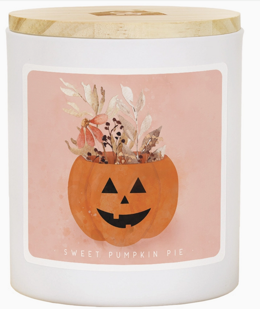 Jack-O-Lantern Floral - Pie - Candles