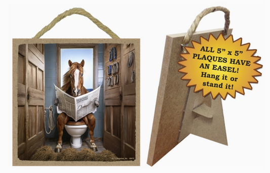 Horse - Sitting On the Toilet Reading Newspaper