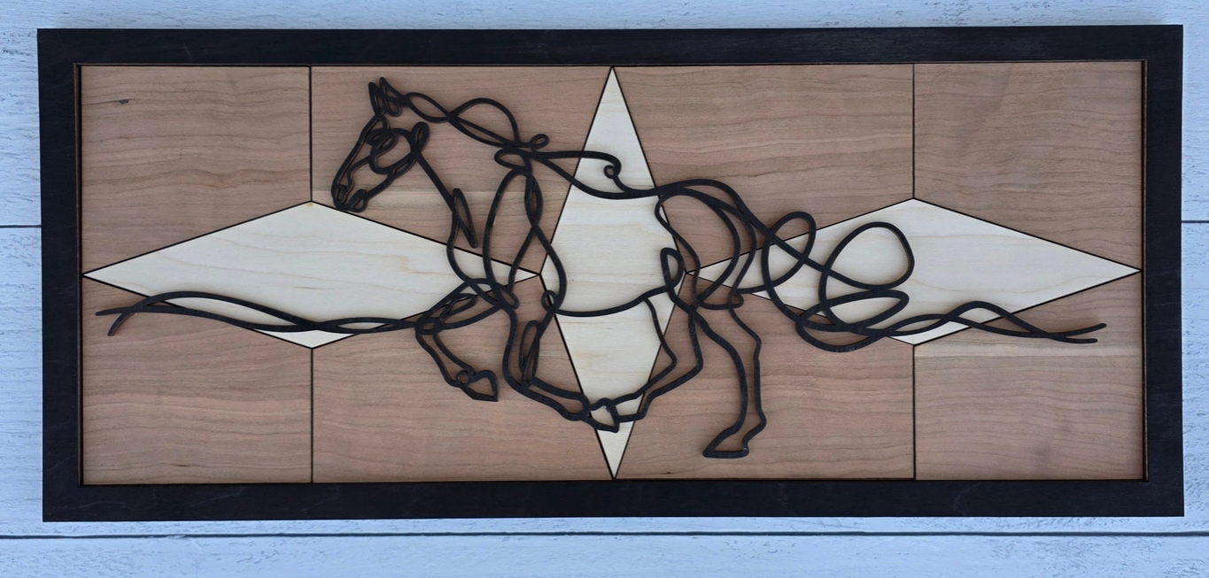 Horse Line Art Wall Decor