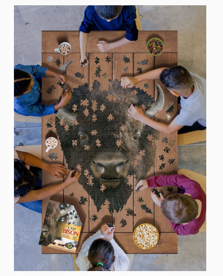 I Am Bison 550 Piece Jigsaw Puzzle