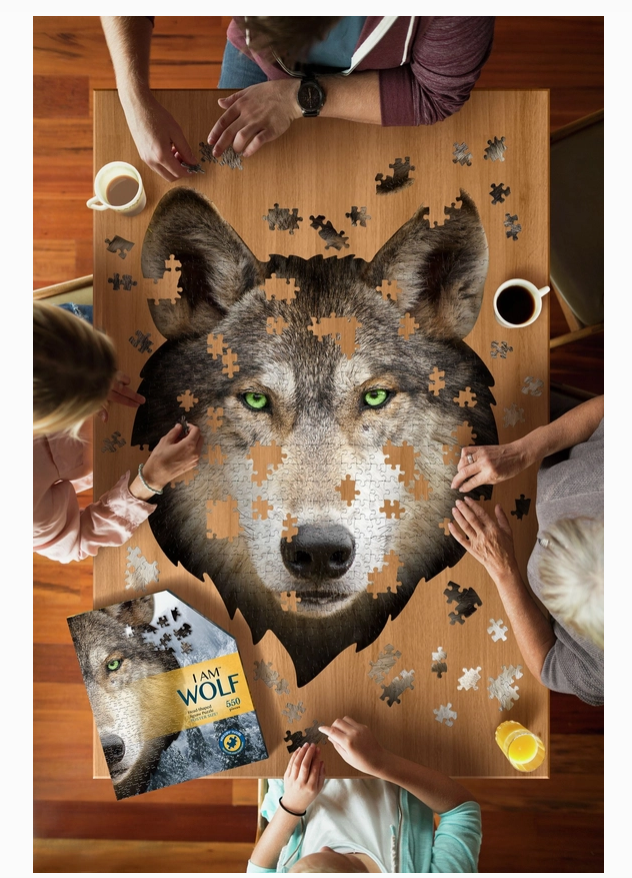 I Am Wolf 550 Piece Jigsaw Puzzle