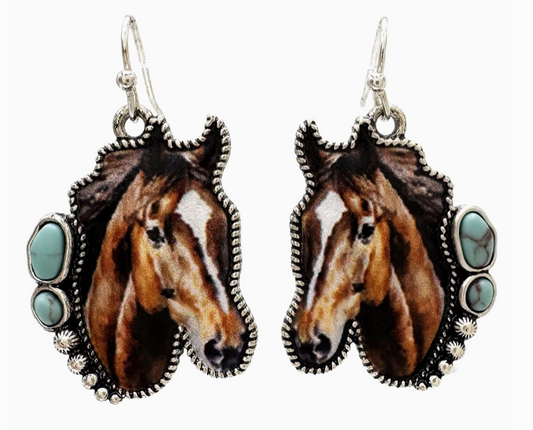 Western Horse Earrings
