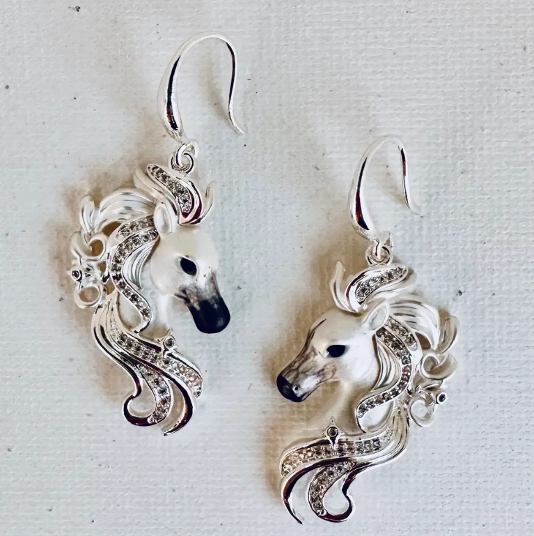 Arabian Horse Face Earrings