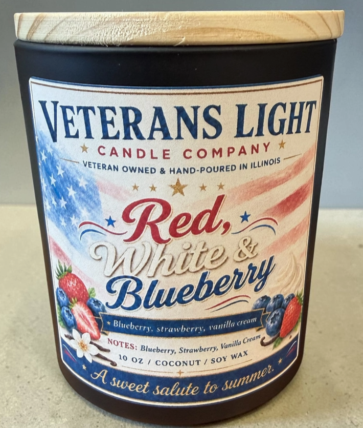 Red, White & Blueberry| Strawberry, Vanilla Cream &Blueberry