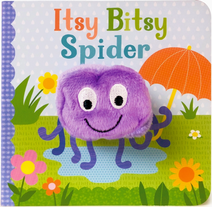 Itsy Bitsy Spider Nursery Rhyme Finger Puppet Board Book