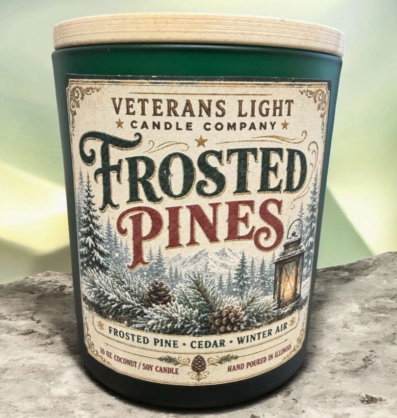Frosted Pines | Frosted Pine, Cedar & Winter Air 10 oz candle