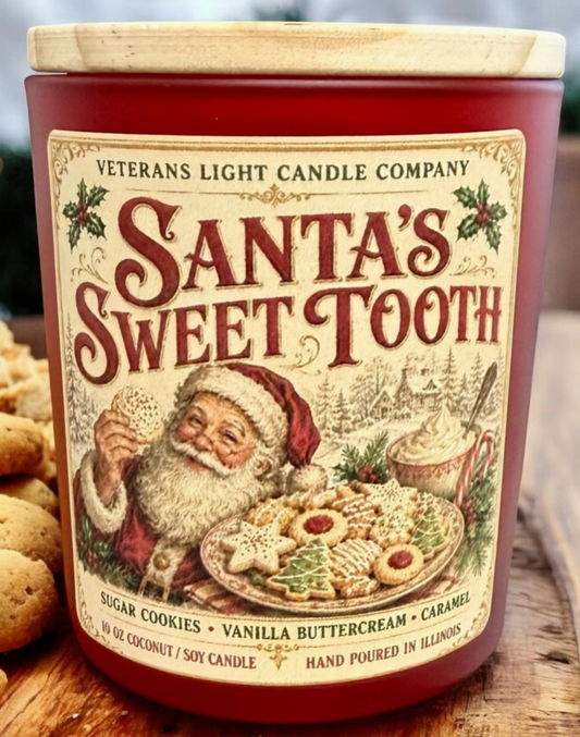 Santa’S Sweet Tooth – Sugar Cookies, Buttercream & Caramel 10 oz candle