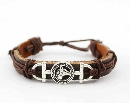 Leather Horse bracelet