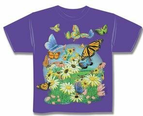 Kids' Medora Butterflies & Daisies Shirt with Toy