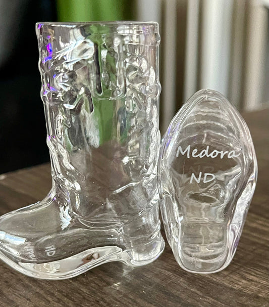 Medora Cowboy Boot Shot Glass