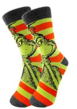 Grinch Christmas Socks