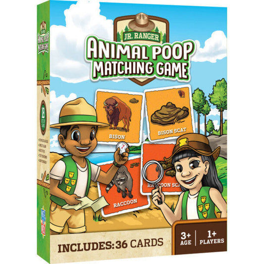 Jr Ranger Animal Poop Matching Game