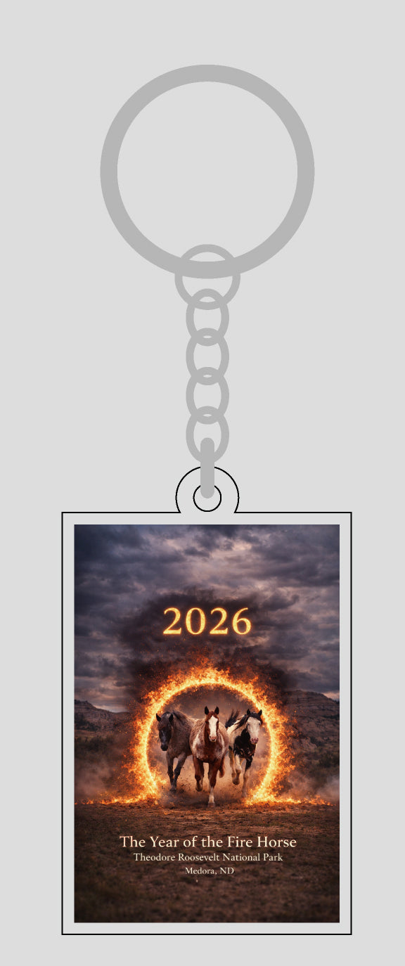 Chasing Horses Key Chain