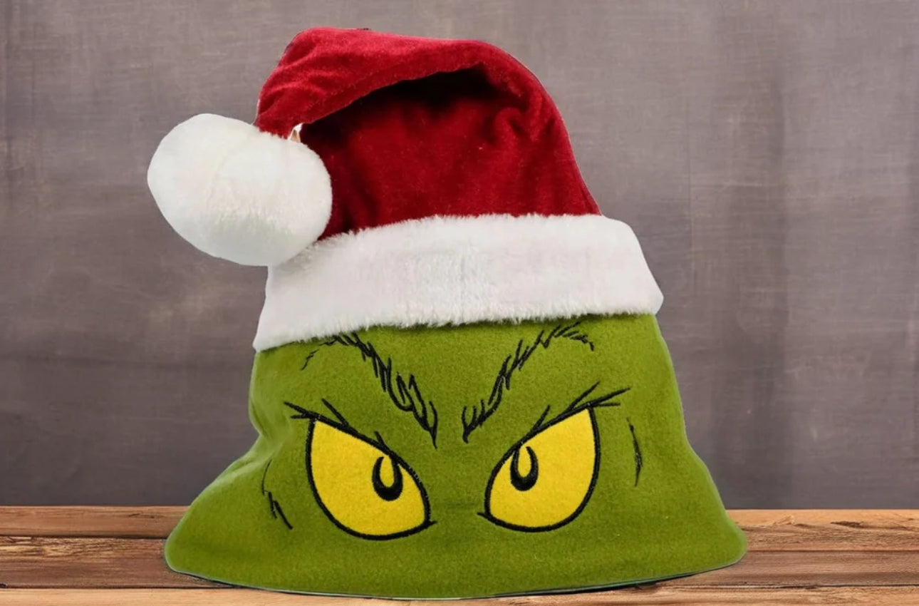 Grinch Santa hat