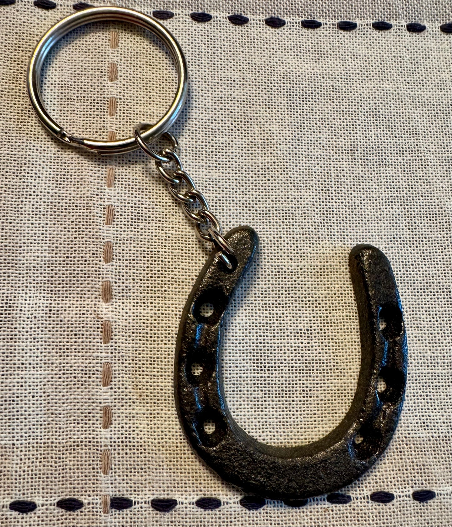 Lucky Western Horseshoe Keychain