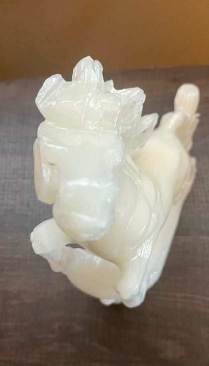 Marble Carved Horse Figurine