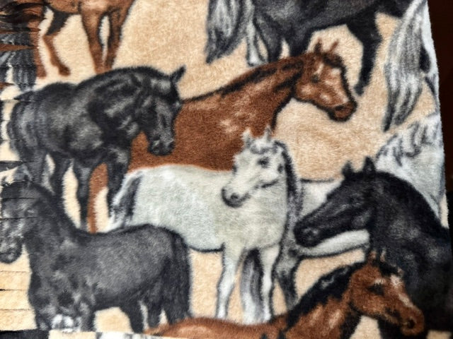 Horse Print Fleece scarves