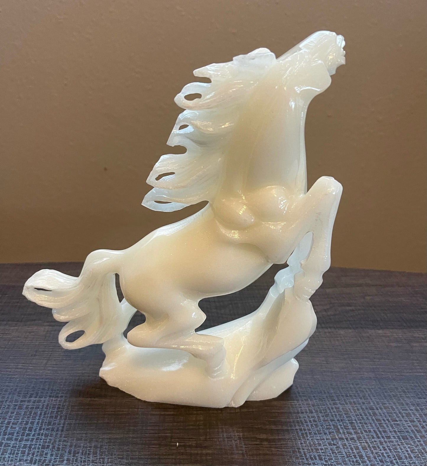 Marble Carved Horse Figurine