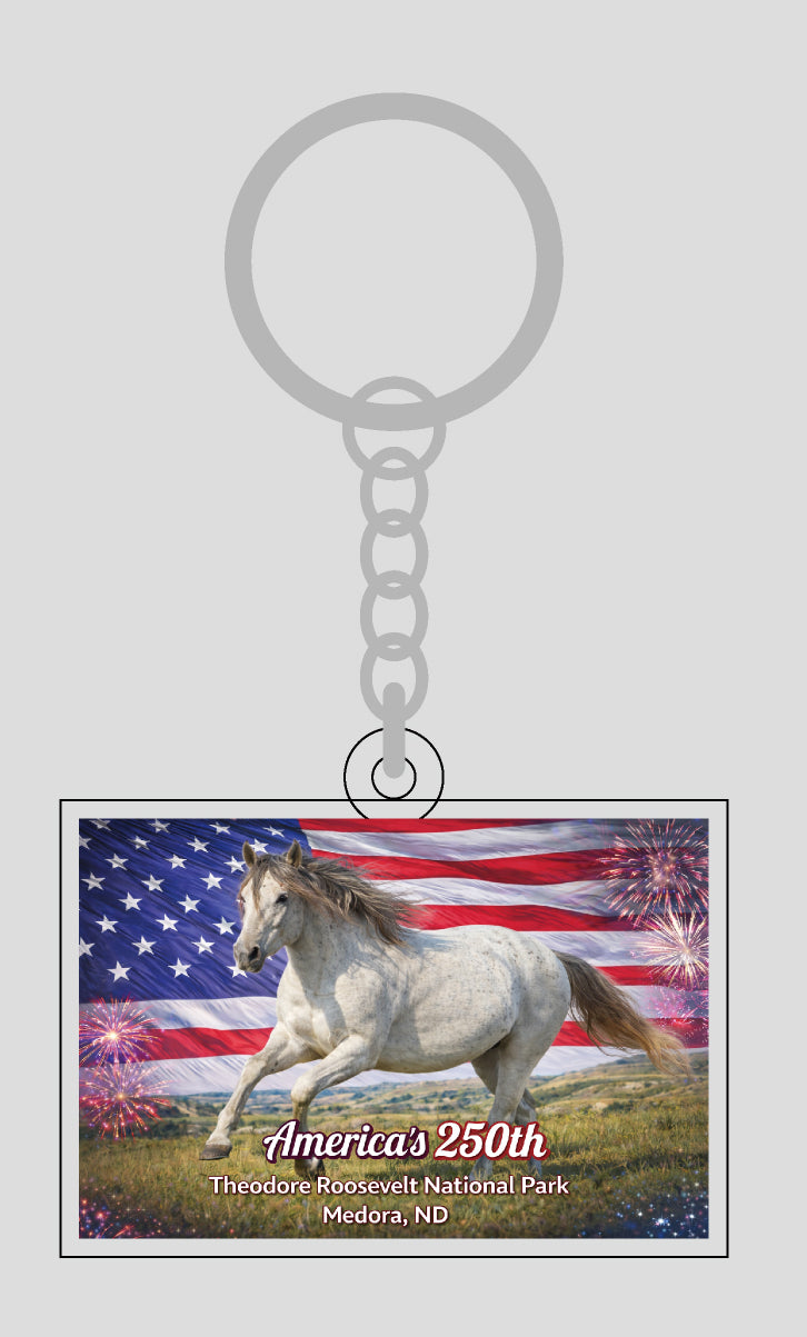 Chasing Horses Key Chain