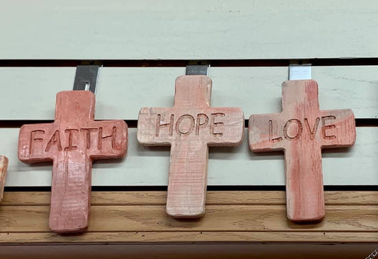 Love Cross by Kicking Bird Pottery