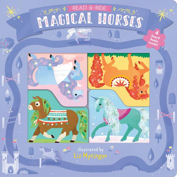 Read & Ride: Magical Horses: 4 Board Books Inside!
