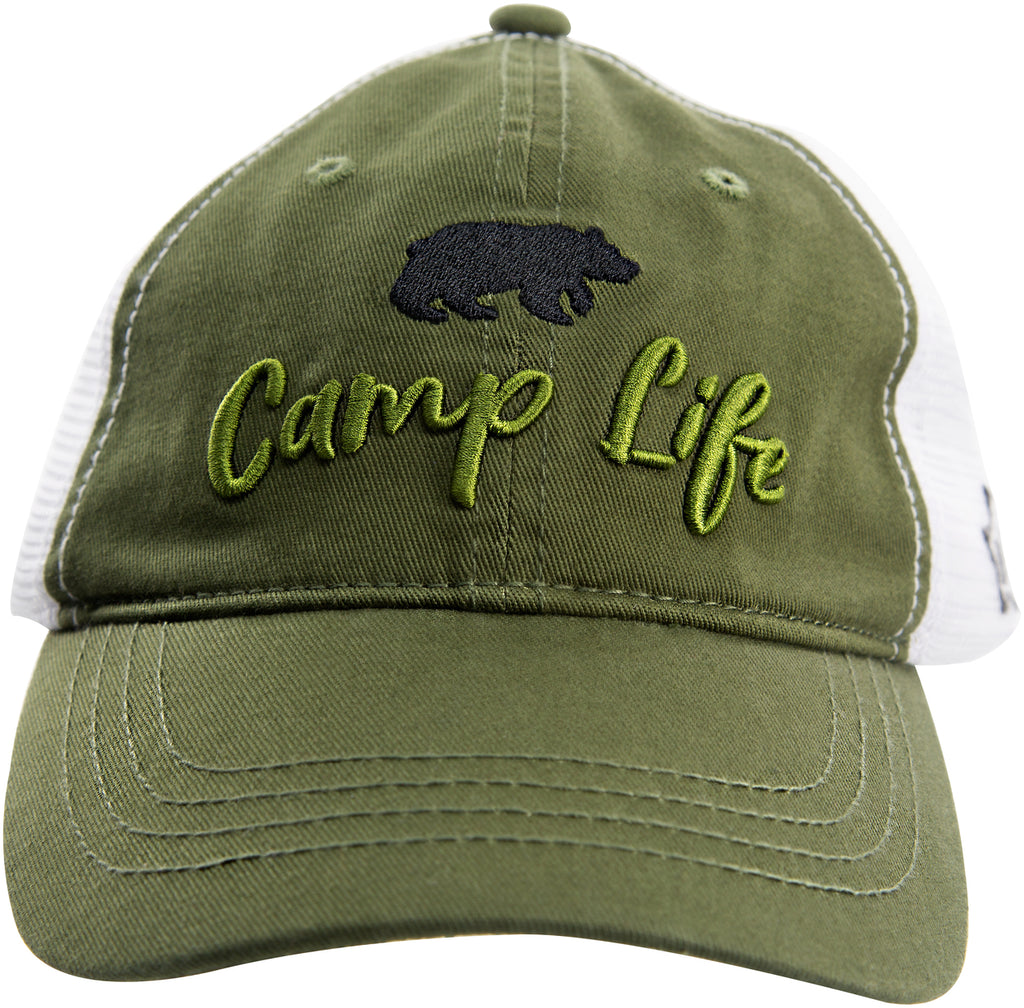 Camp - Olive Green Adjustable Mesh Hat