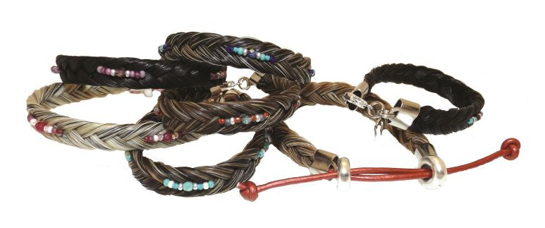 Americana Adjustable horse hair bracelet