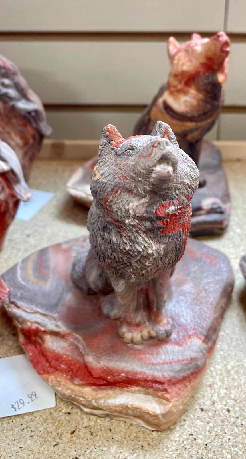 Barnie Wolf medium by Kickingbird Pottery