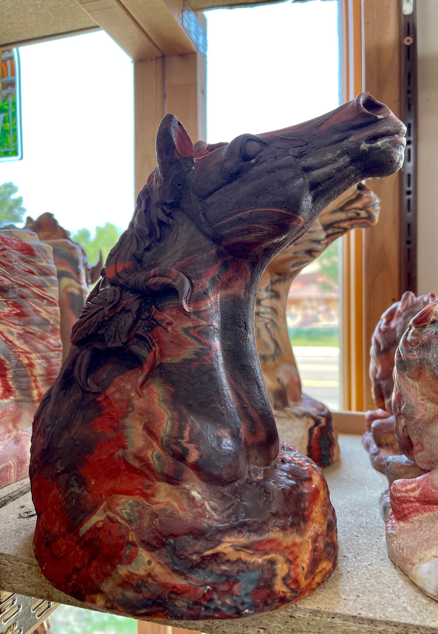 stallion head  by Kickingbird Pottery