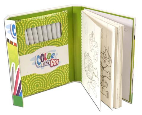 Animal Color and Go Travel Coloring Book