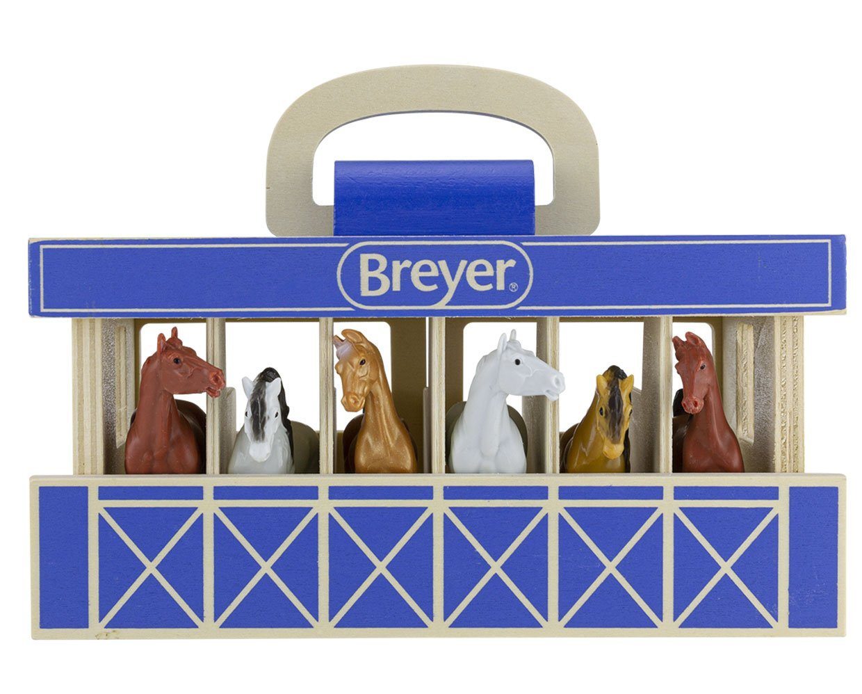 BREYER FARMS™ WOOD CARRY STABLE PLAYSET