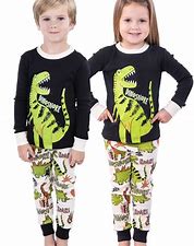 Dinosnore Green Kid's Long Sleeve PJ's by LazyOne