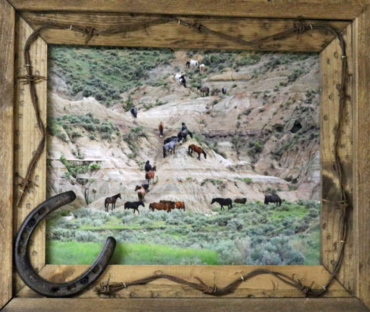 Frontier Horseshoe framed print