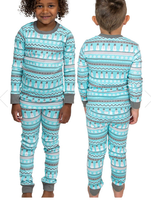 Nordic Snowman Kids Pajamas
