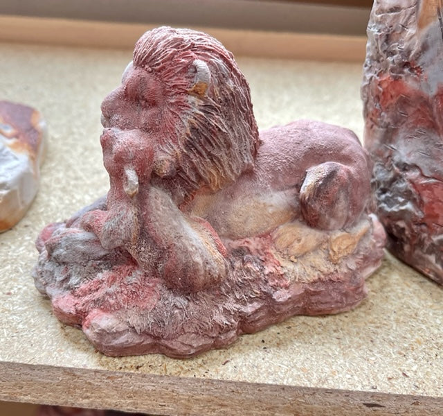 Lion & Lamb (small) by Kicking Bird Pottery