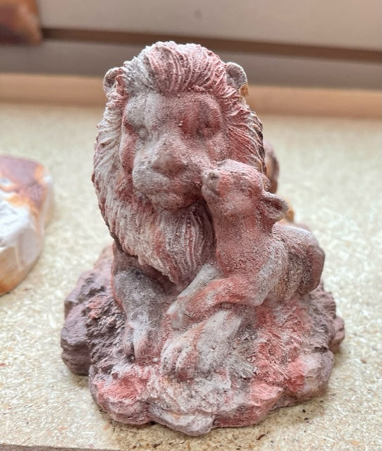 Lion & Lamb (small) by Kicking Bird Pottery