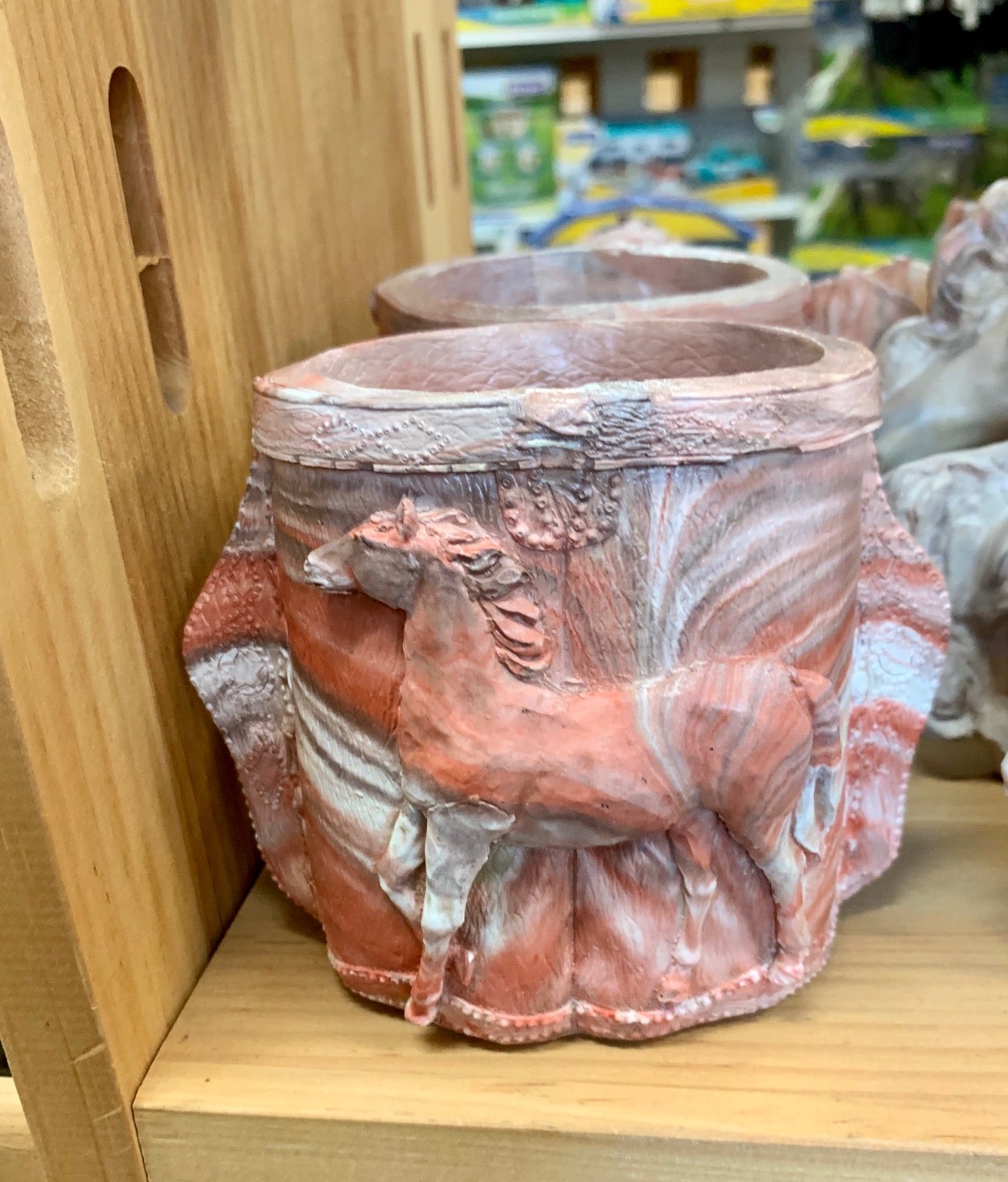 Horse Pot by Kicking Bird Pottery