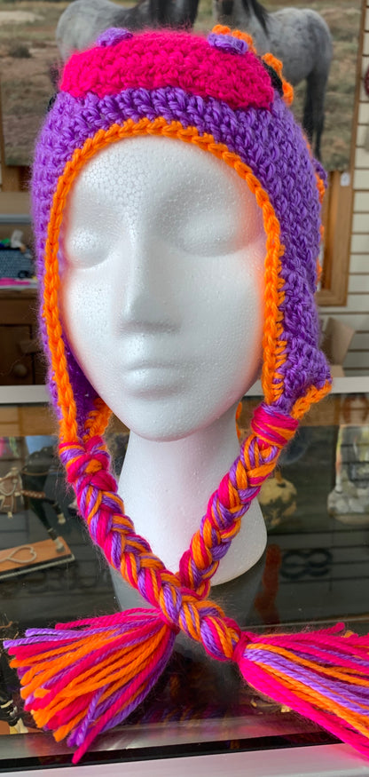 Curly Mane Crocheted Horse Hat