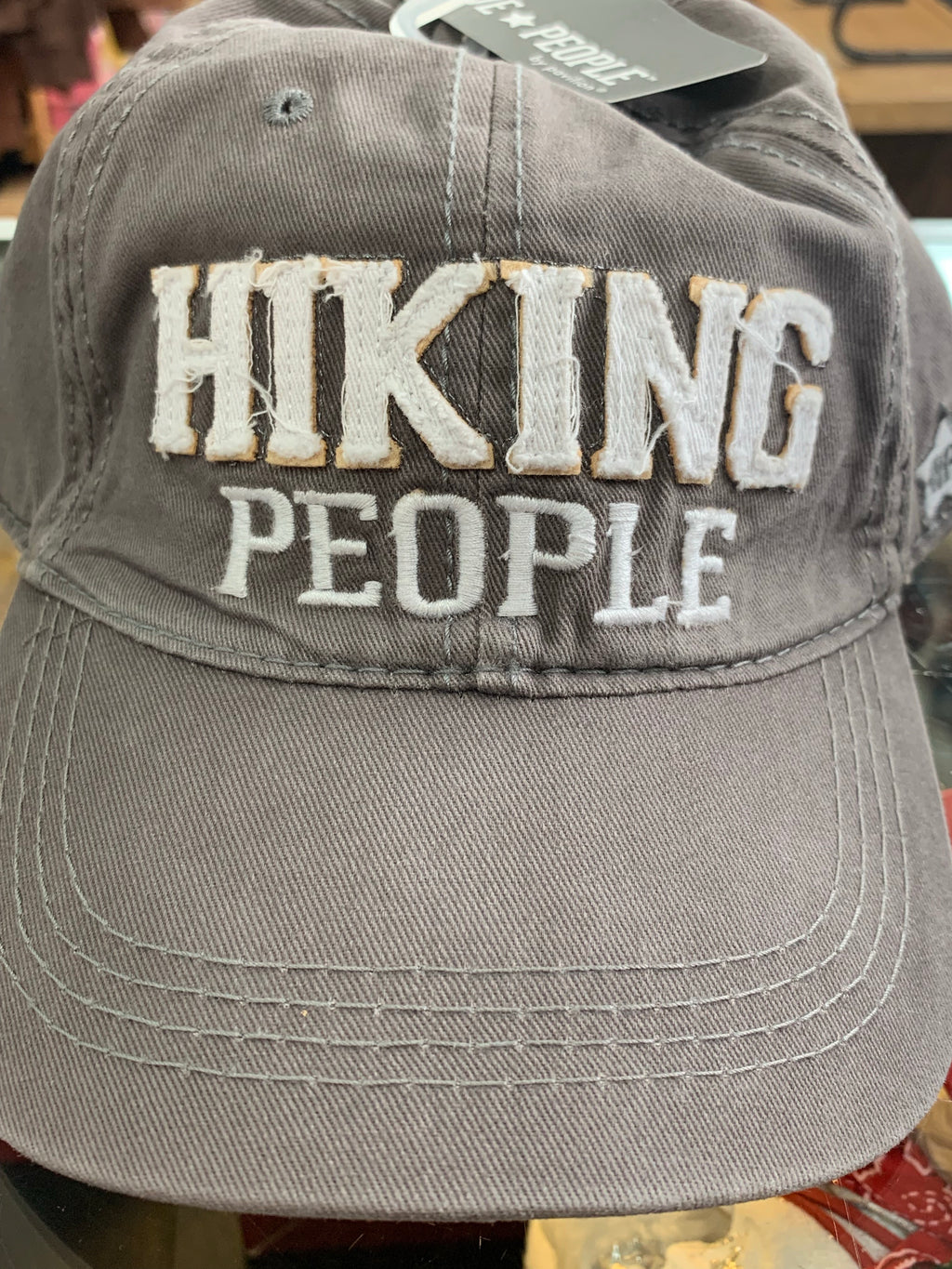 Hiking People Adjustable hat with Medora, ND