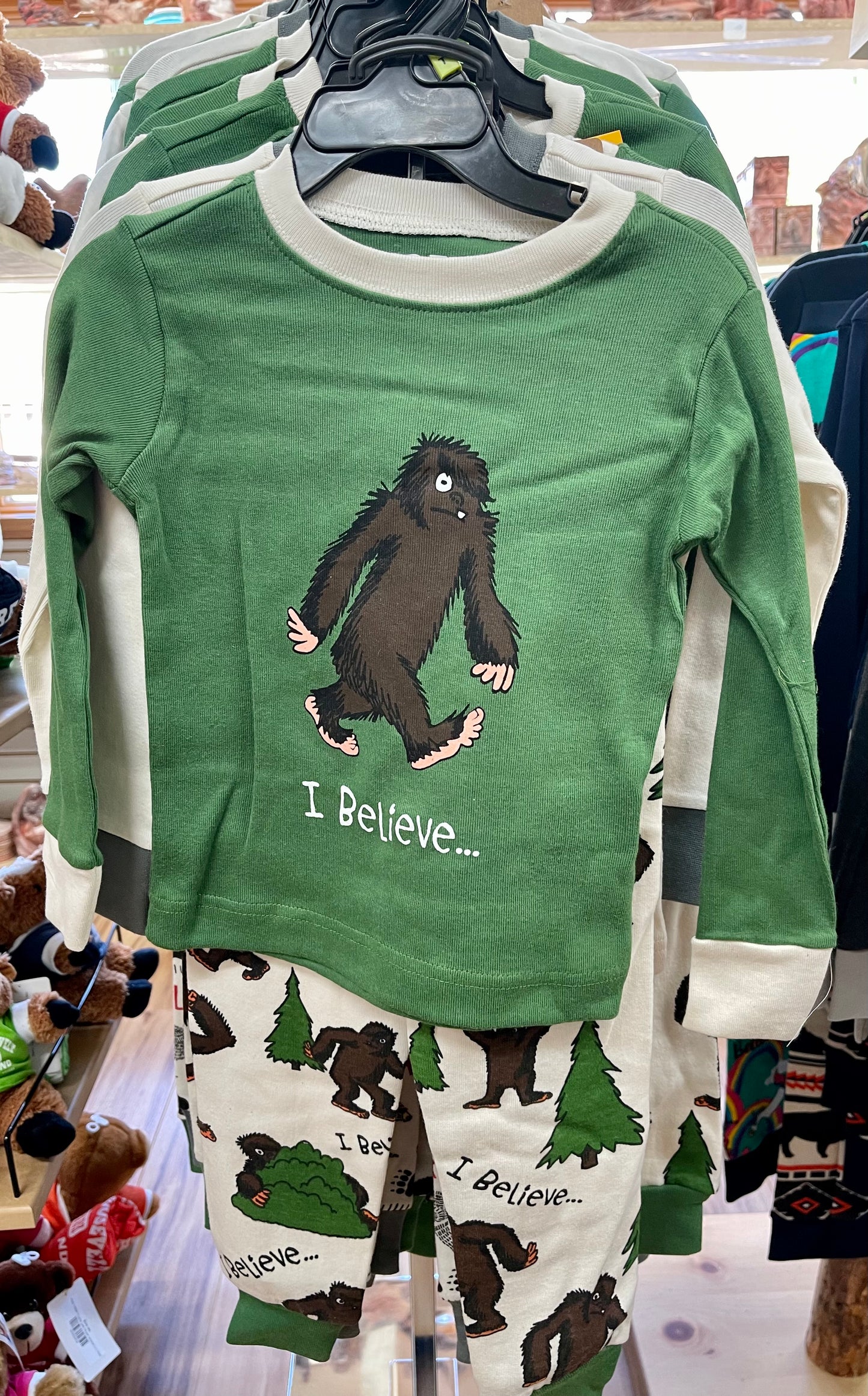 I Believe Bigfoot Kid's pajamas by Lazy One