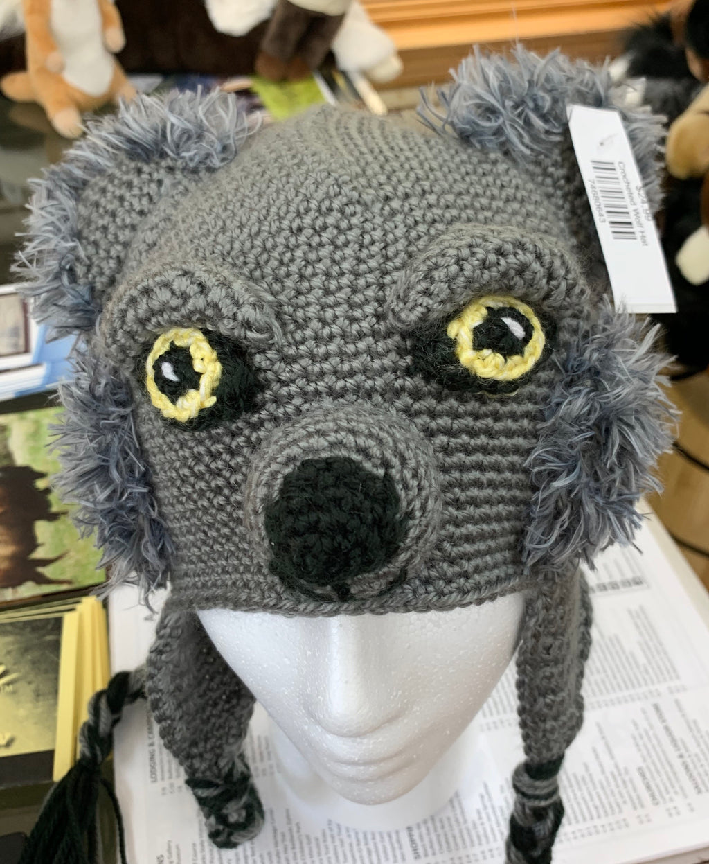 Crocheted Wolf Hat