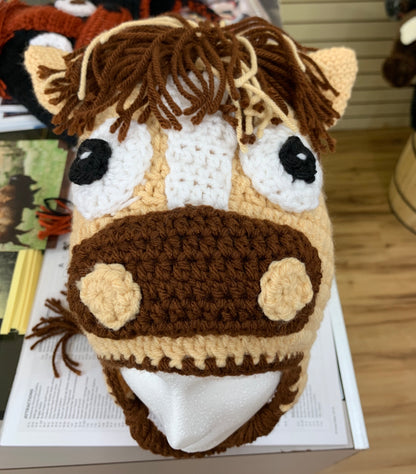 Crocheted Horse Hat